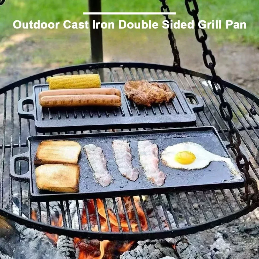 Plateau de cuisson portable antiadhésif pour raclette, poignée pliable